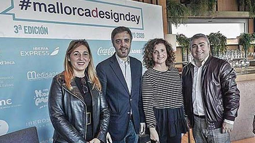 Soraya Romero, Juan Mellen, Raquel AraÃ±Ã³n y Virgilio Moreno, ayer, en el Iberostar Llaut Palma.