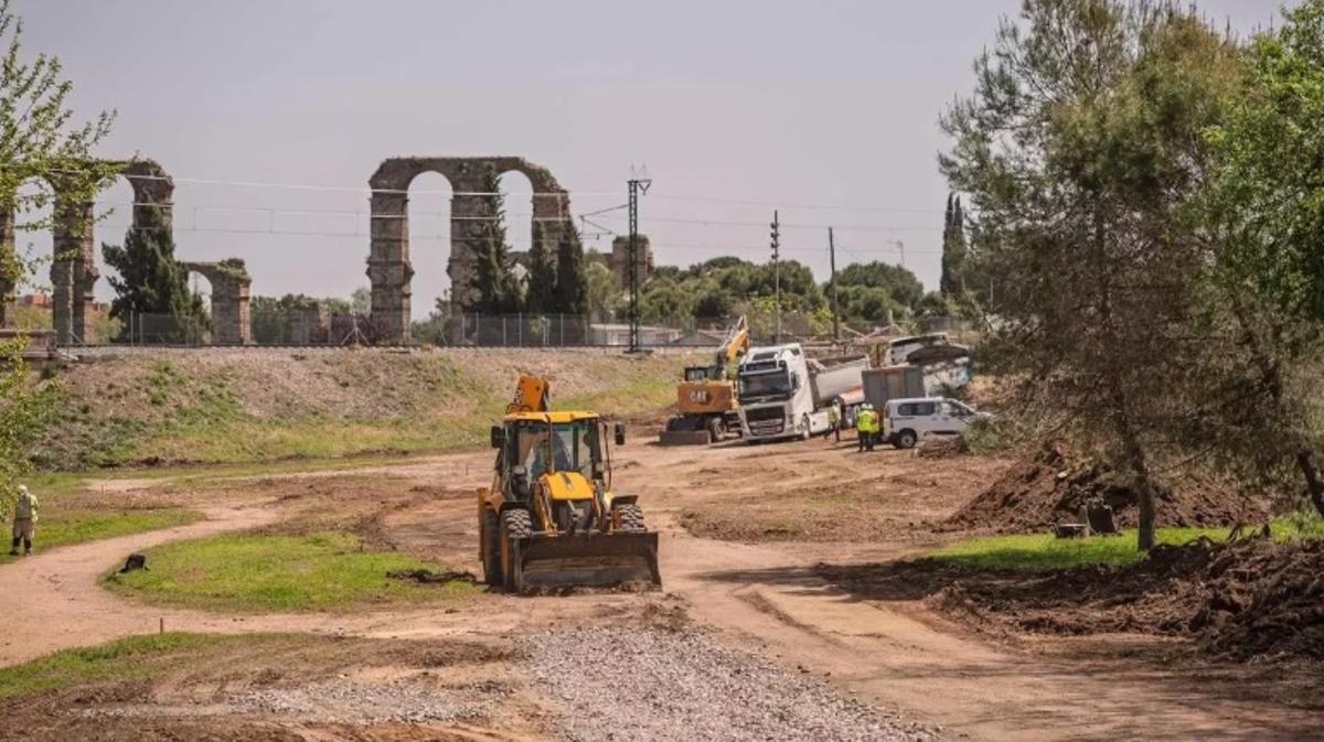 Las obras para la alta velocidad a su paso por la ciudad.