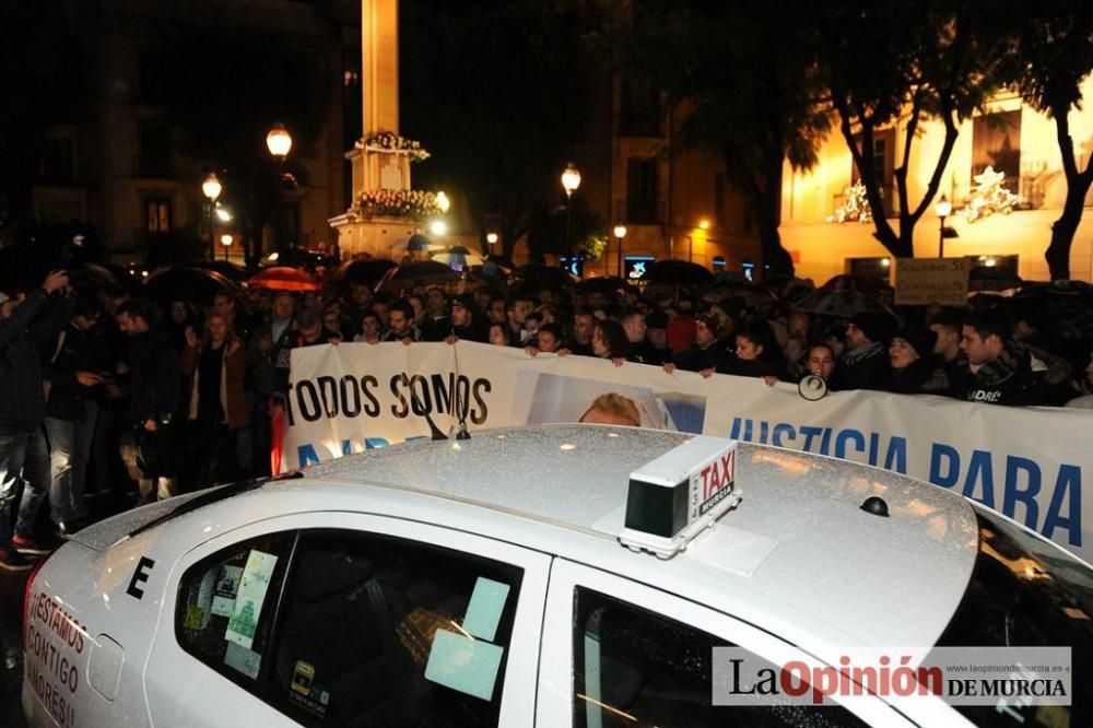 Protesta por la agresión a Andrés Martínez