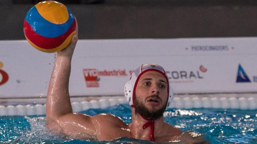 Xavi Serra en un partit amb el CN Terrassa