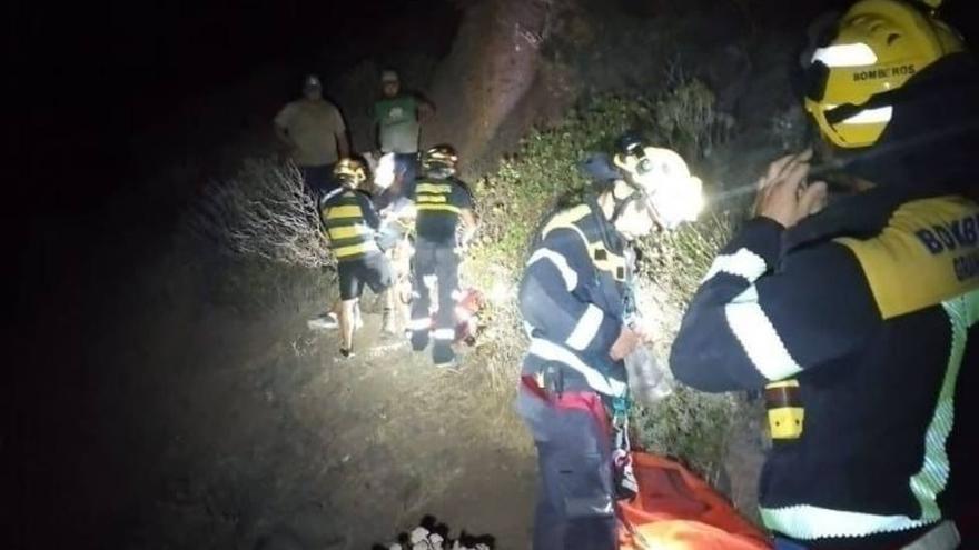 Grave tras caerle encima una piedra en Gran Canaria