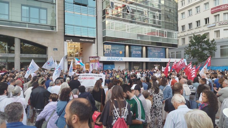 Manifestación contra la gestión forestal en A Coruña