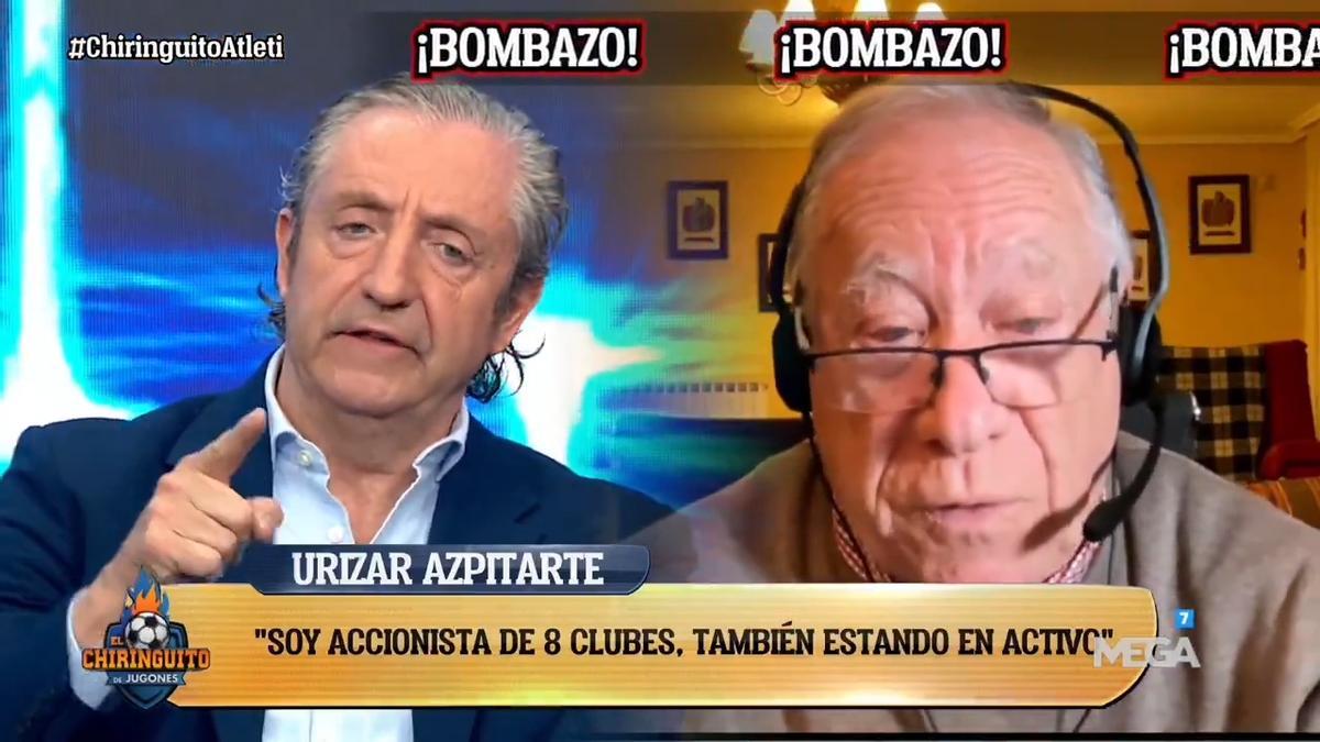 Urizar Azpitarte sorprendió en el plató de 'El Chiringuito' al revelar que fue accionista de varios clubes del fútbol español mientras aún estaba en activo