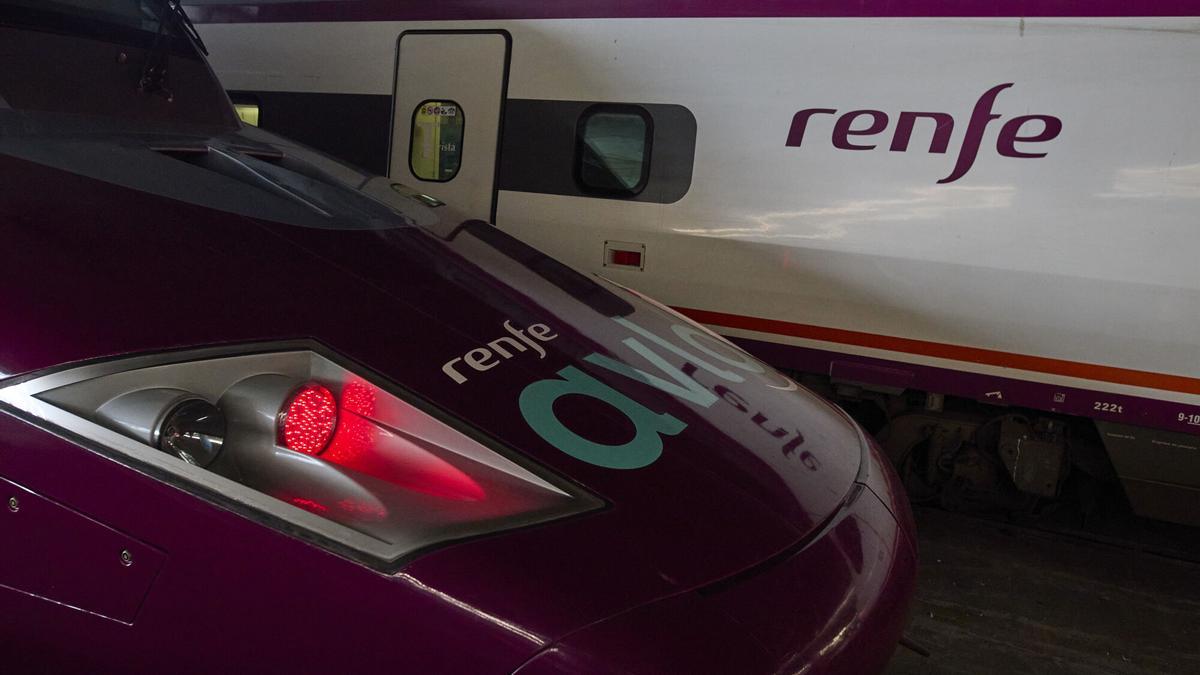 Trenes de Renfe.
