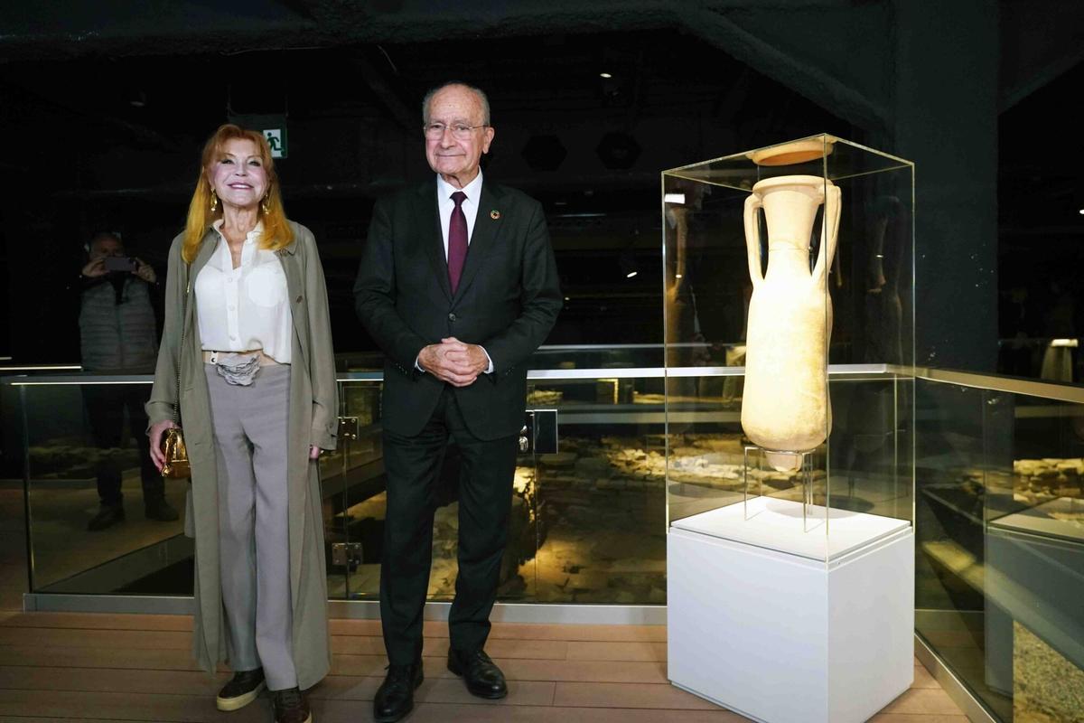 Inauguración del yacimiento romano en el subsuelo del Museo Carmen Thyssen