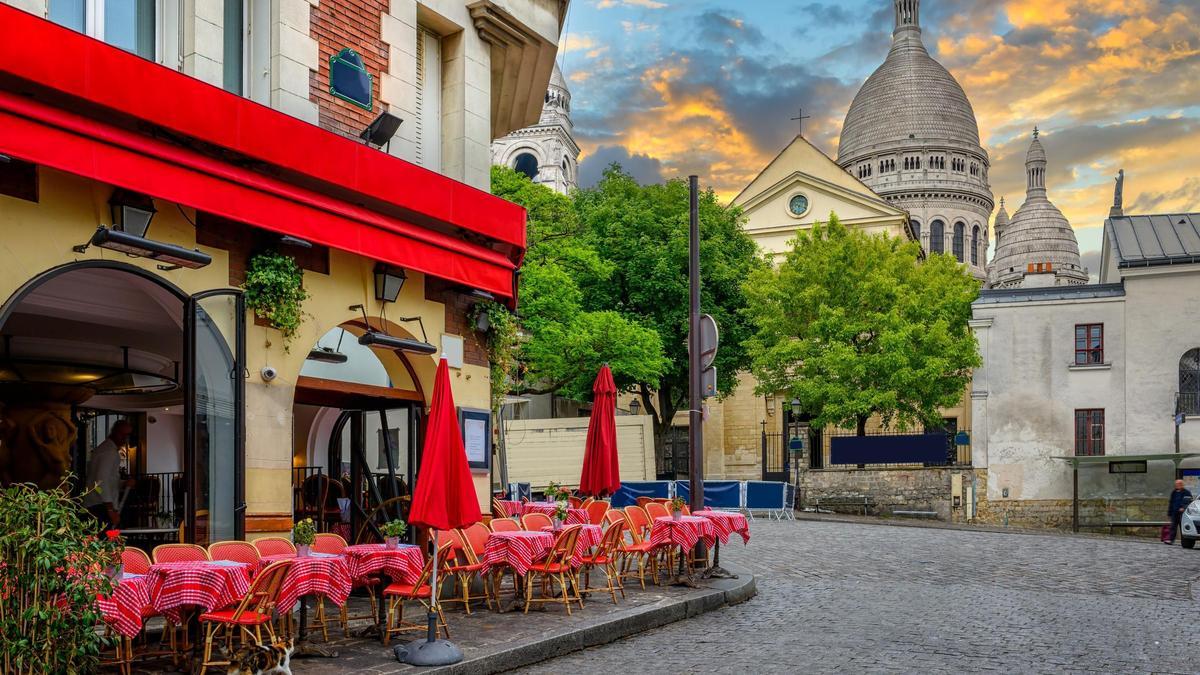 Una calle de París.