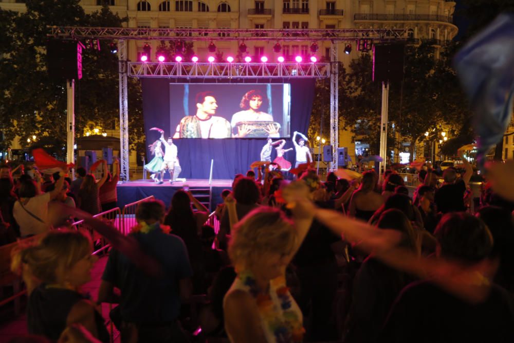 Cine Karaoke en la plaza del Ayuntamiento