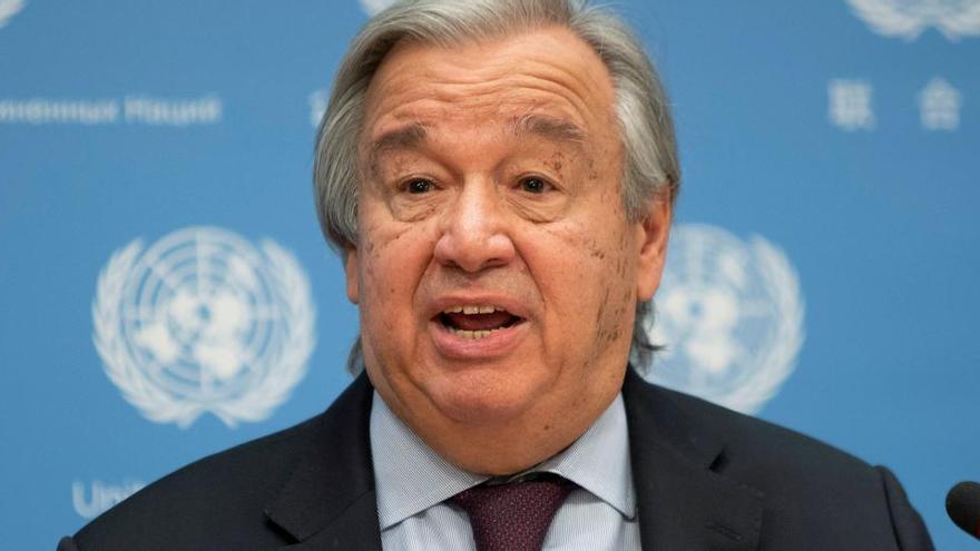 António Guterres, secretario general de Naciones Unidas.