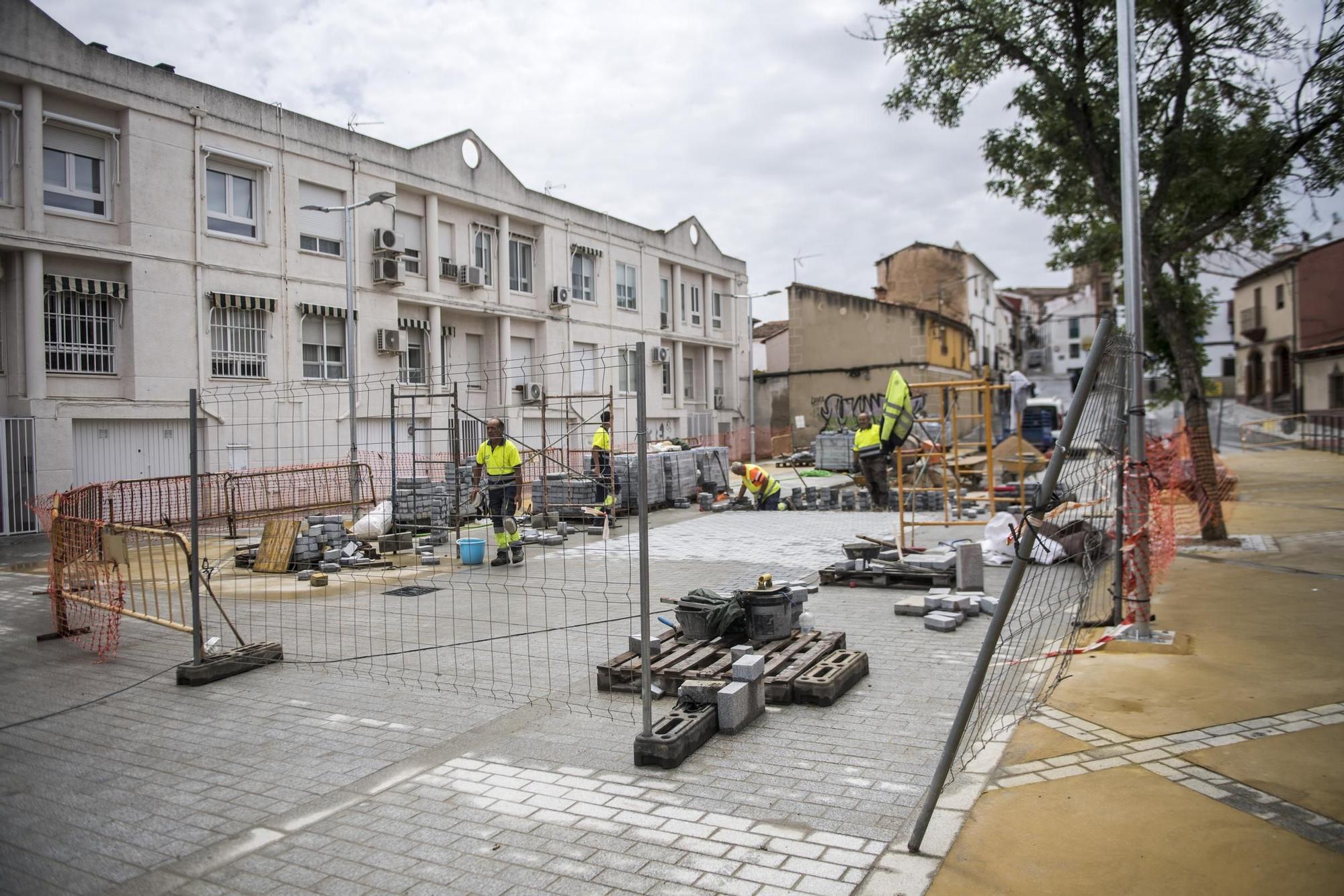 En las obras de San Blas