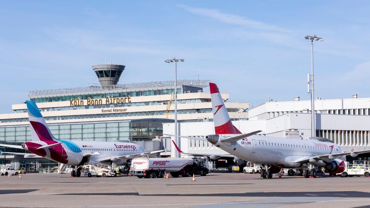 Am Flughafen Köln/Bonn gehen bis zu 13 Verbindungen täglich auf die Insel.