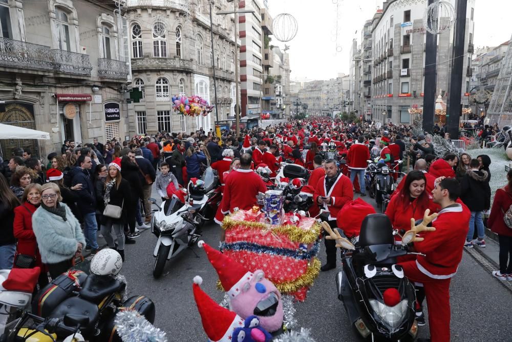 Papanoelada motera de Vigo