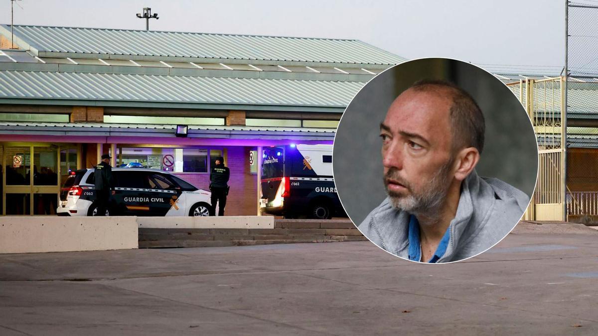 El furgón policial que trasladó a José Luis Ábalos y Koldo García a Soto del Real. En el círculo Naatlio Grueso, en una imagen de archivo.