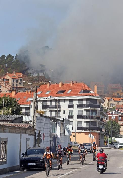 Incendio en Baiona
