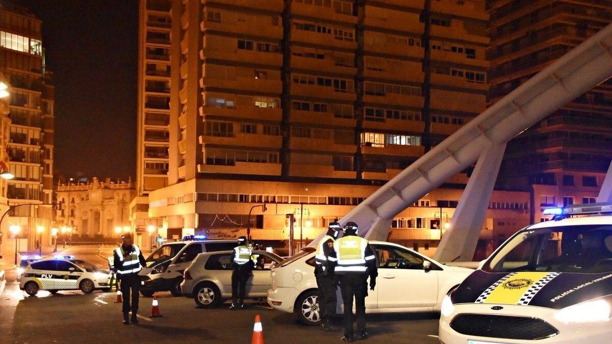Un control de Policía