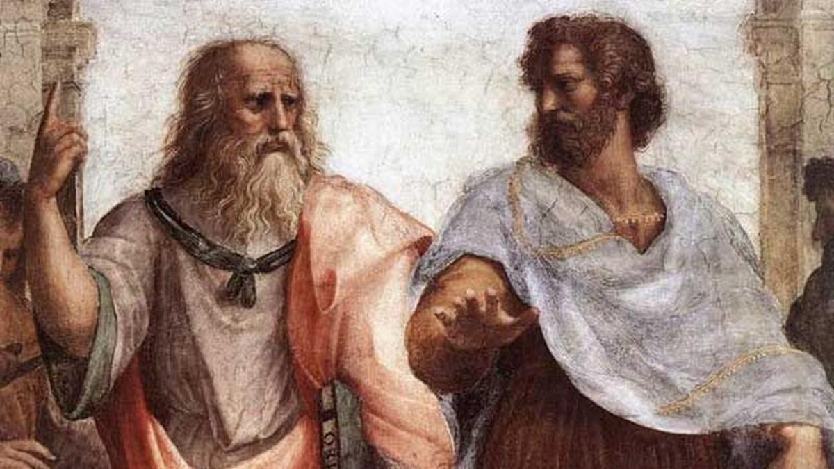 De izquierda a derecha, Platón y Aristóteles. | lne