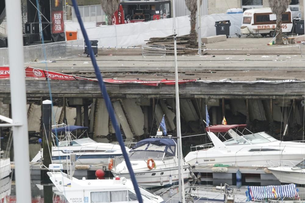 Accidente en O Marisquiño de Vigo: 300 heridos