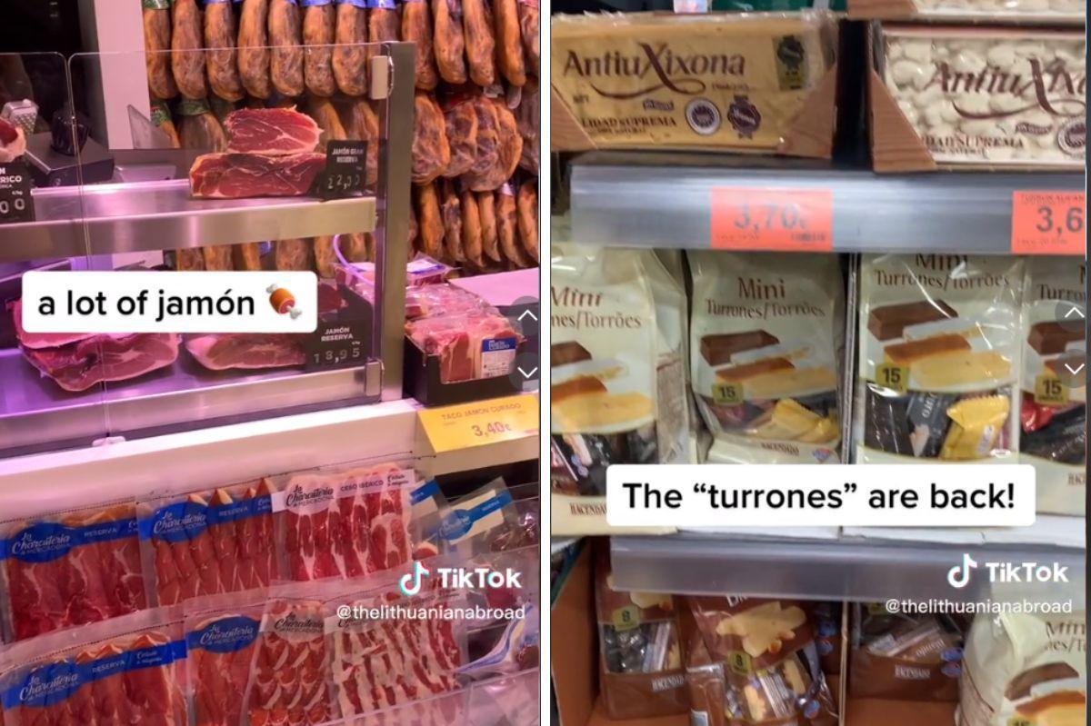 El jamón y el turrón de Mercadona se hacen virales gracias a una joven lituana