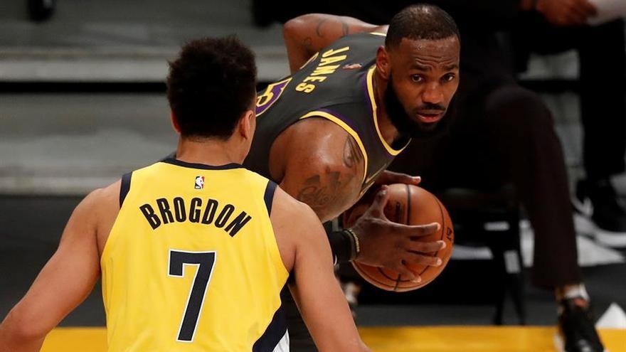 LeBron James, en un partido anterior con Los Ángeles Lakers.