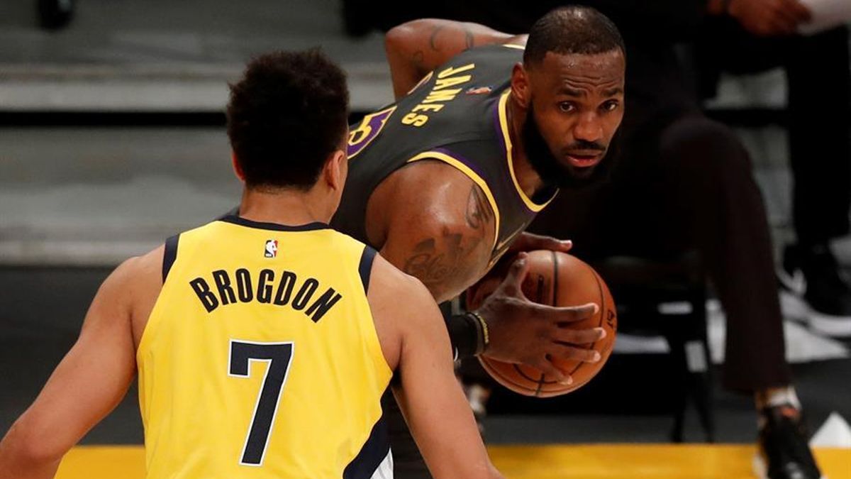 LeBron James, en un partido anterior con Los Ángeles Lakers.