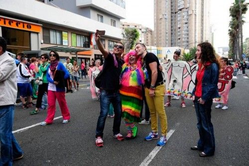 Concentracion del Orgullo LGTB en Las Palmas de GC
