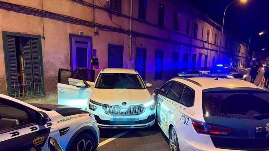 Detienen a un menor al volante de un coche tras una persecución desde Palmanova a La Soledat
