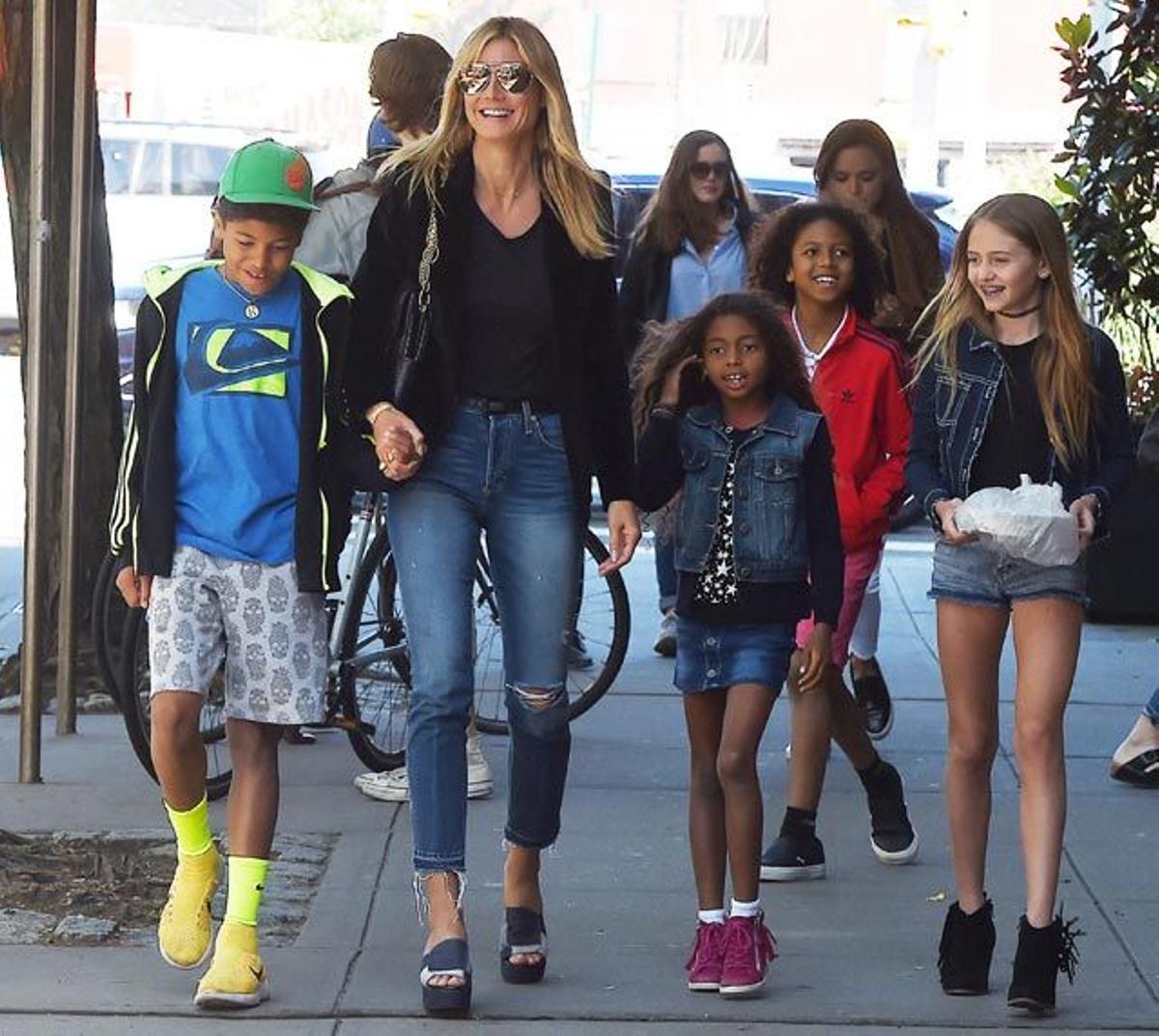Heidi Klum y sus hijos de paseo por Manhattan Cuore