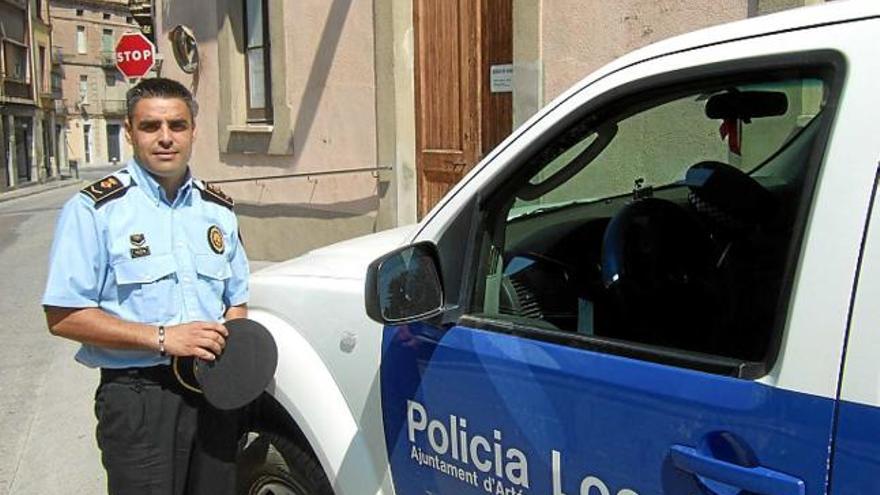 El caporal de la Policia Local d&#039;Artés, Germán Martín