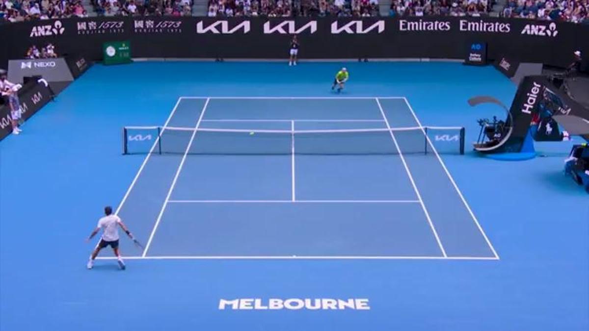 Roger Federer vs Casper Ruud: El tiebreak completo de hoy en el Rod Laver Arena