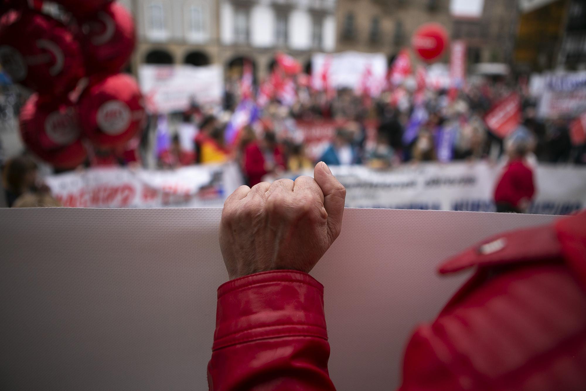 La manifestación del Primero de Mayo en Avilés