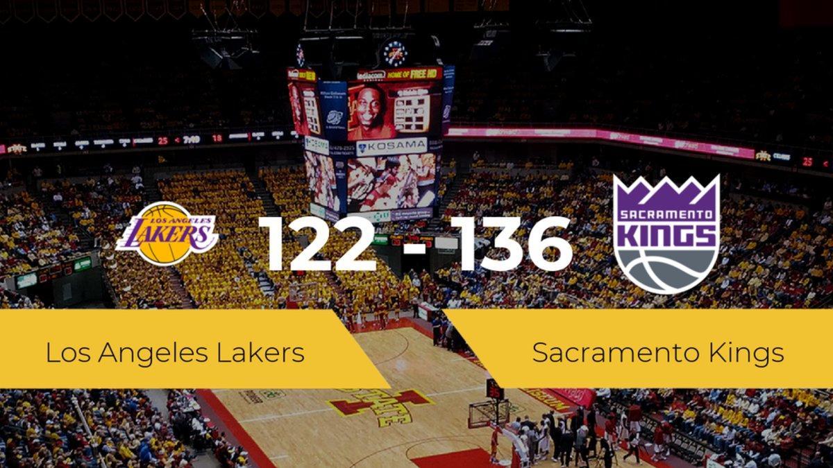 Sacramento Kings consigue derrotar a Los Angeles Lakers en el Hp Field House (122-136)