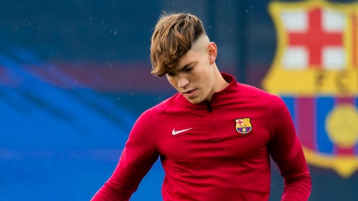 Arnau Solà, jugador del Barça B