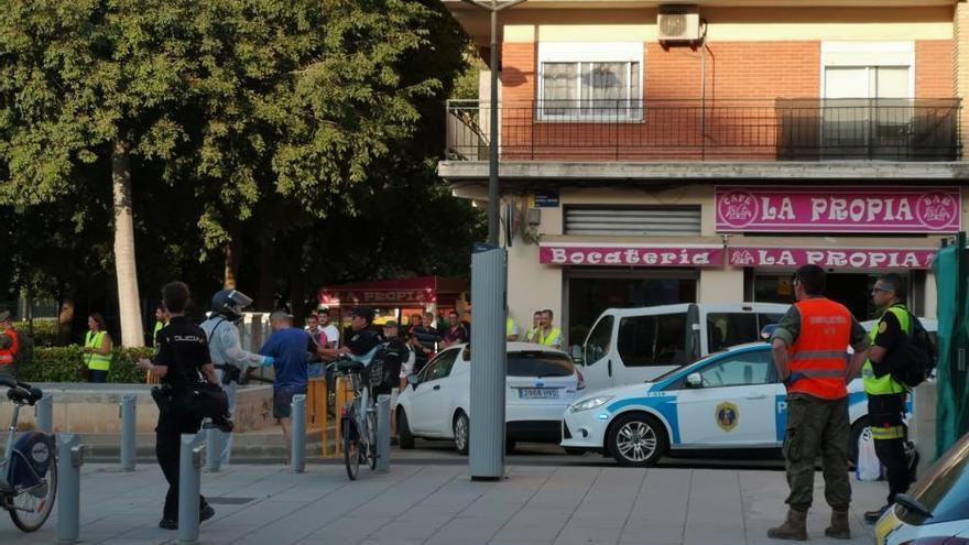 Simulacro de atentado terrorista en las obras del metro en València