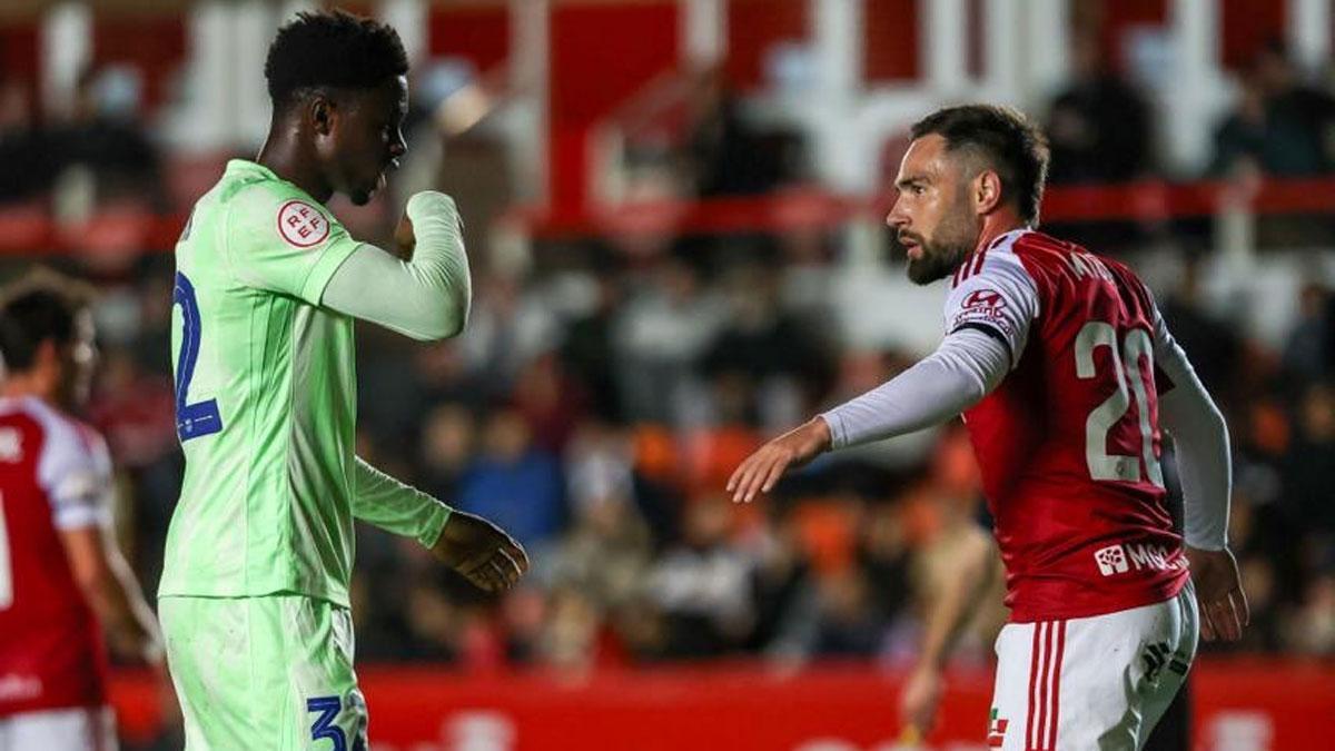 Landry Farré y Migue, en una acción del partido