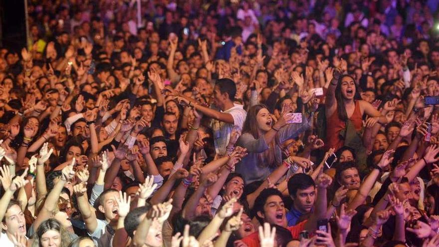 Público en un concierto en Galicia.