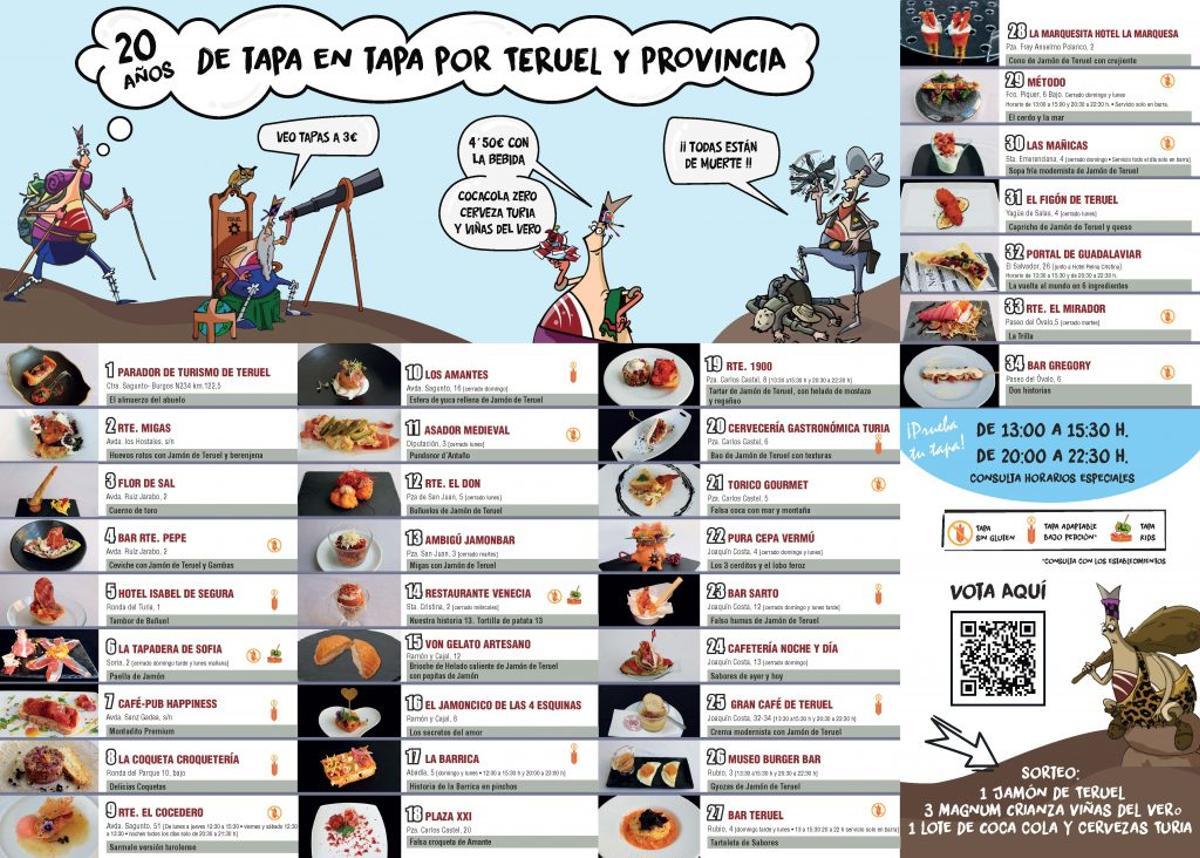 Tapas jamón de Teruel 2023