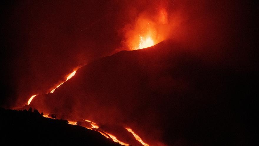 Avance de la colada de lava del volcán de La Palma (13/10/21)