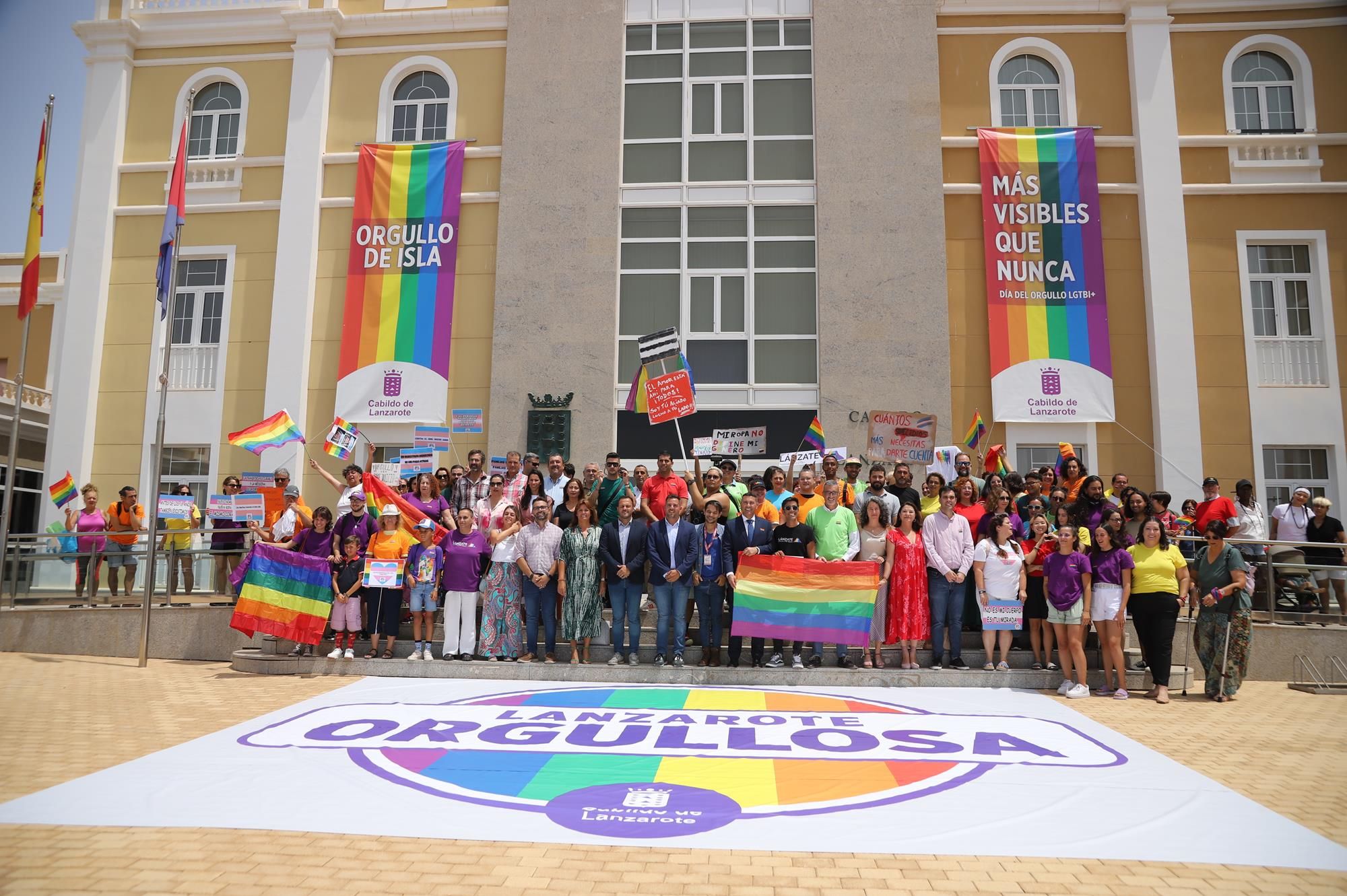 Celebración del Día del Orgullo LGTBI 2023 en el Cabildo de Lanzarote