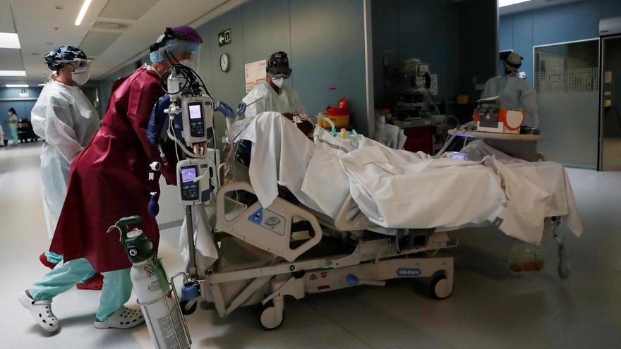 Un paciente en el Complejo Hospitalario de Navarra.
