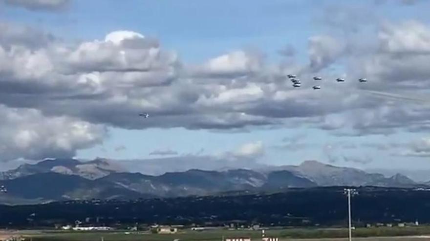 Los espectaculares aviones militares de Arabia Saudí que han sorprendido en Mallorca: por qué aterrizaron en Palma