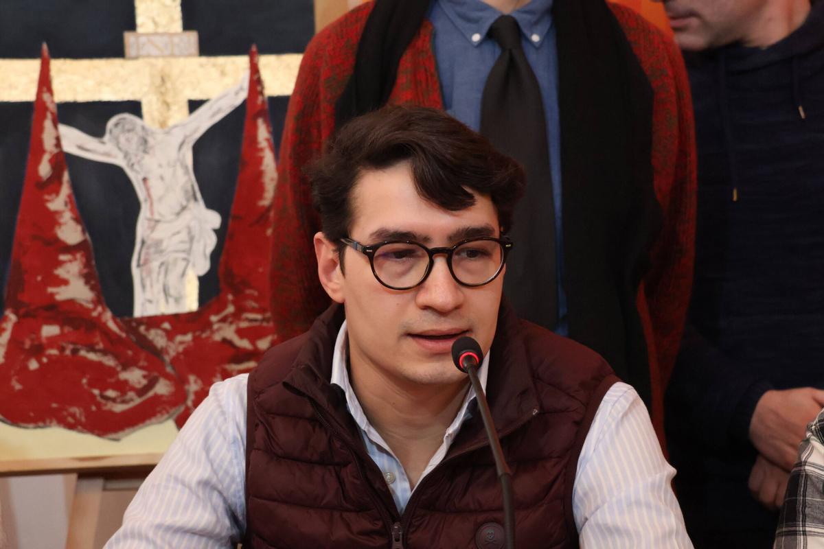 se presenta el cartel de la Tertulia del Cofrade de 2026 (Mas foto entrevista David Lopez)