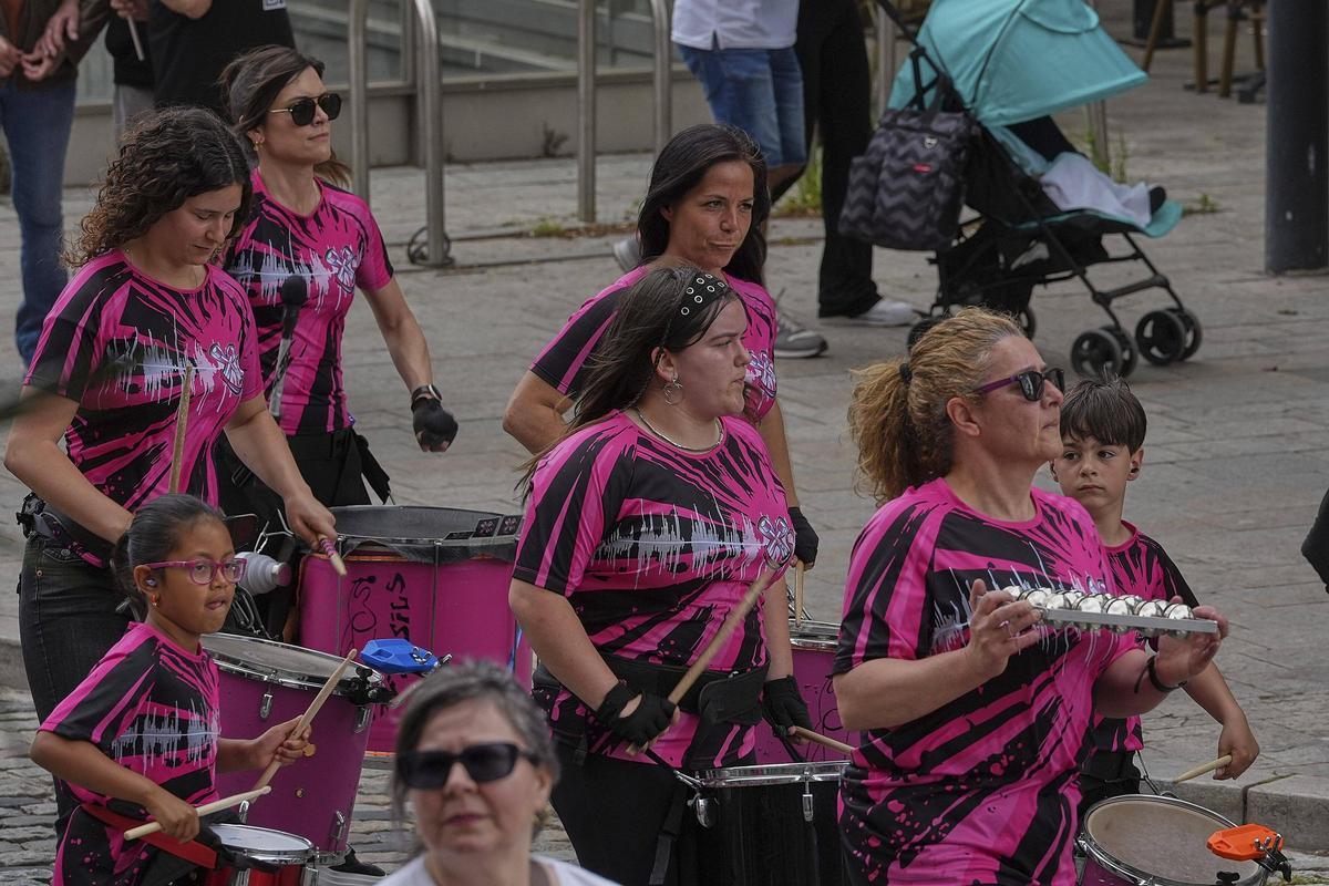 Les imatges de la manifestació de l'1 de maig a Girona