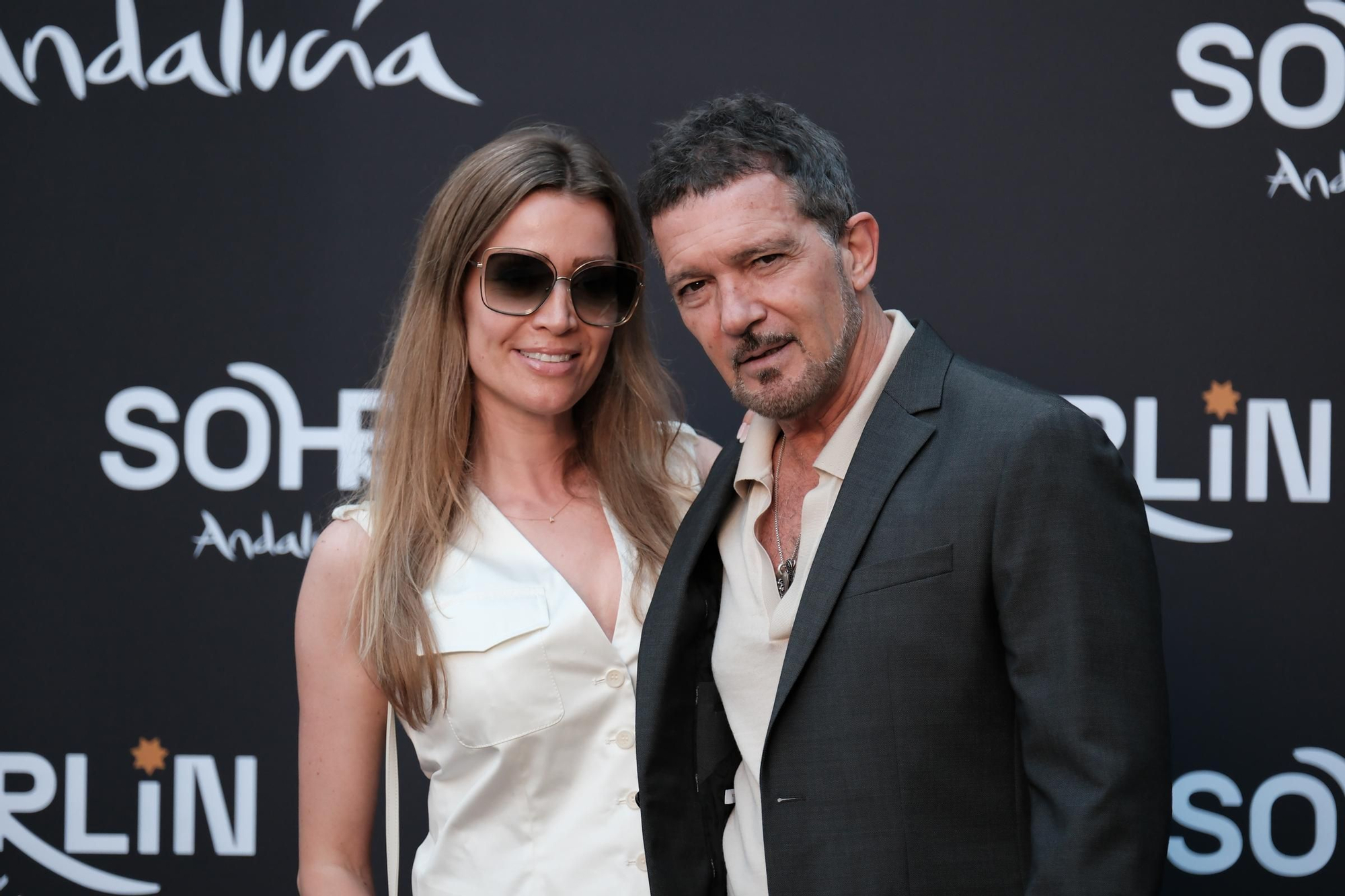 Photocall de la inauguración de Sohrlin Andalucía, el nuevo proyecto de Antonio Banderas y Domingo Sánchez de una escuela de artes escénicas.