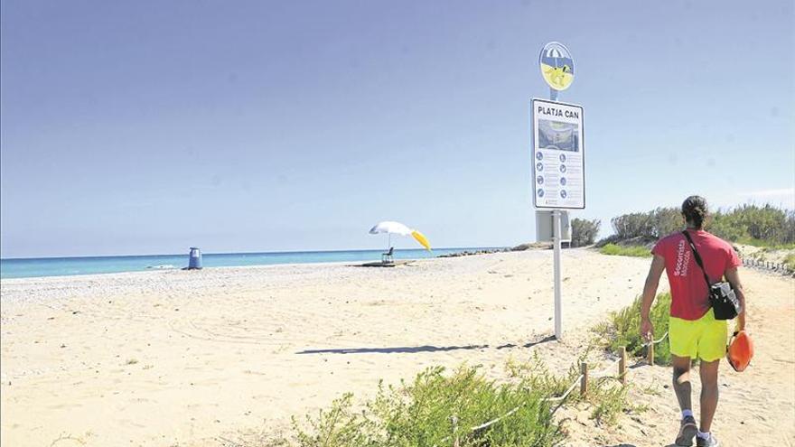 Moncofa señaliza el tramo de playa destinado para perros