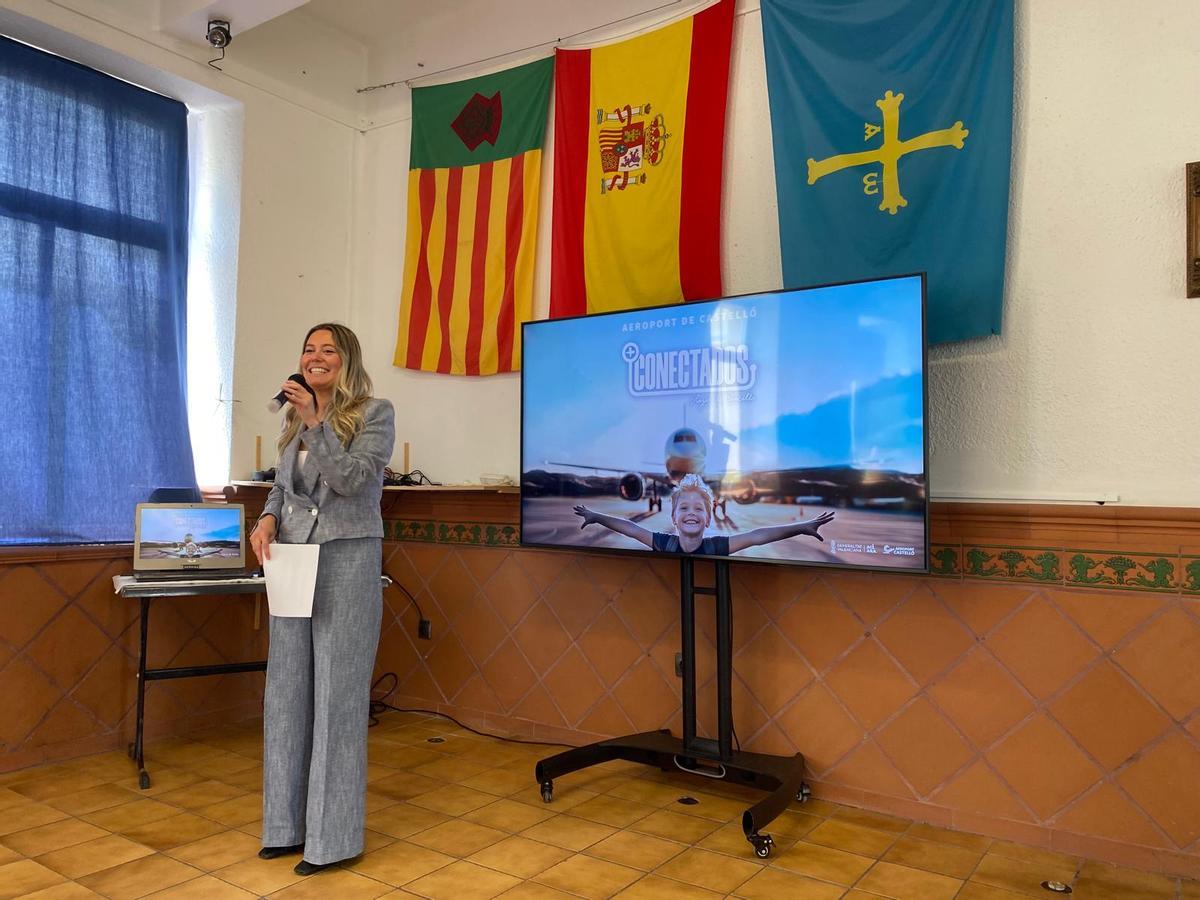 Olaya Romano durante su intervención