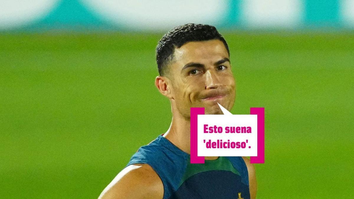 Cristiano Ronaldo en el campo de fútbol