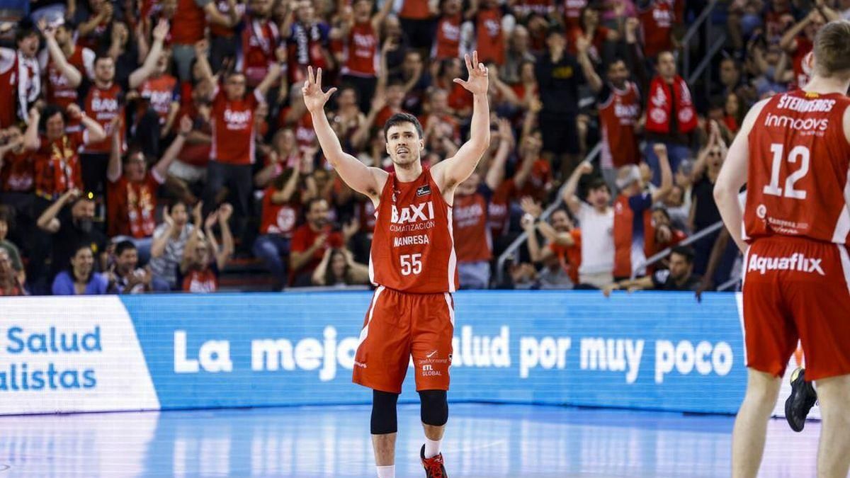 Dani Pérez, durant un partit de la temporada passada