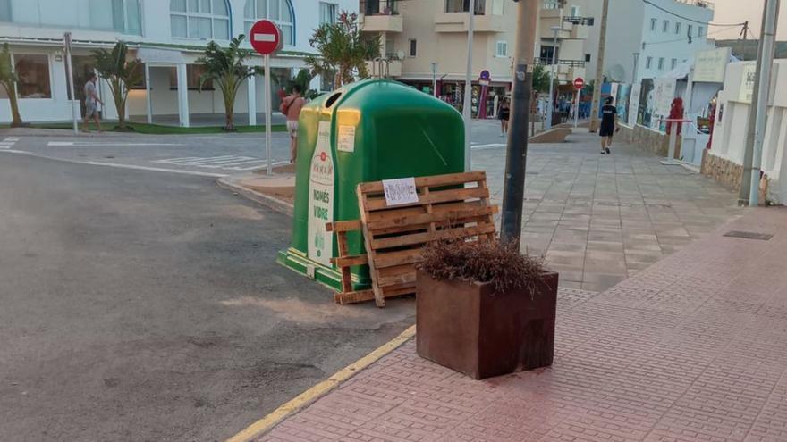 Vegetación seca en las jardineras. | PSOE