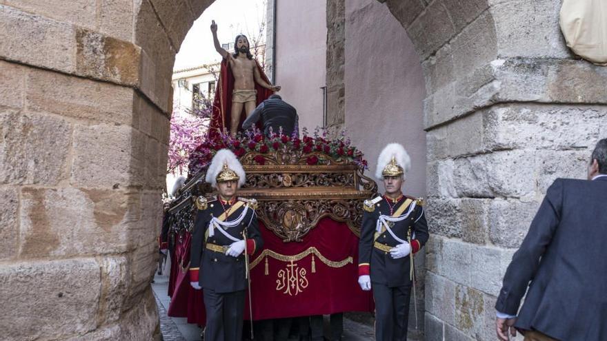 Procesión de la Resurrección de la Semana Santa de Zamora en una imagen de archivo.