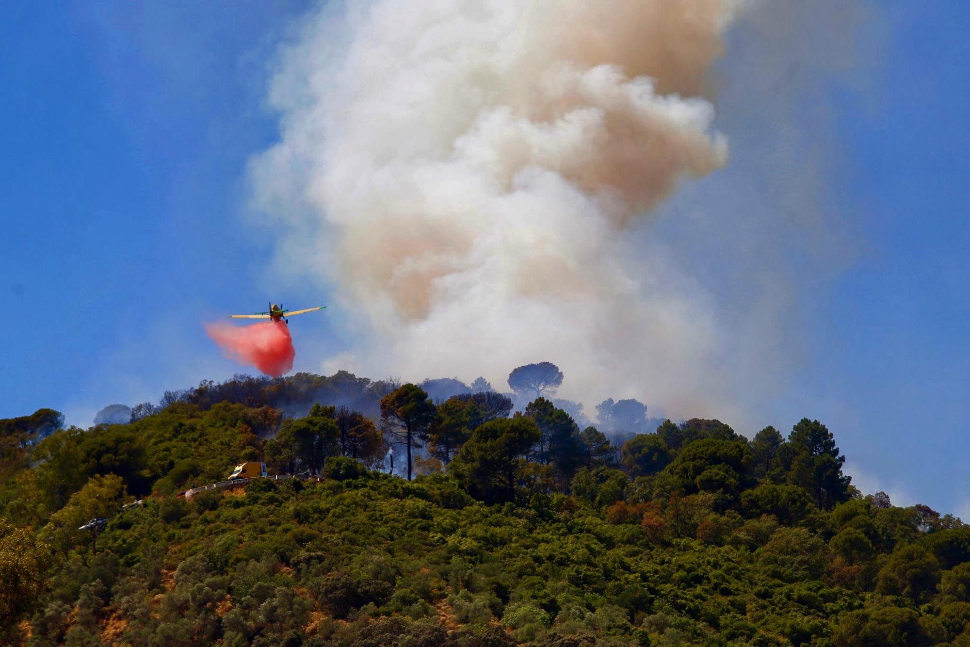 Incendio forestal en la sierra de Córdoba