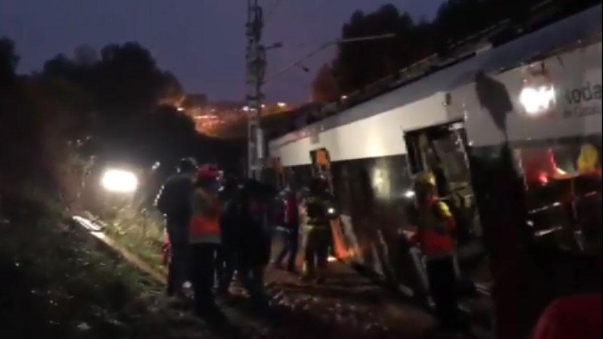 Un muerto y varios heridos tras descarrilar un tren en Vacarisses
